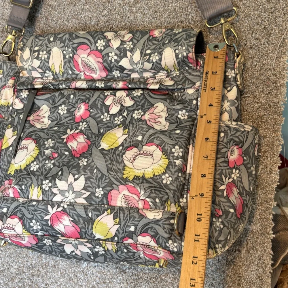 Pottery Barn Kids Diaper Bag Gray Floral Liberty London Backpack